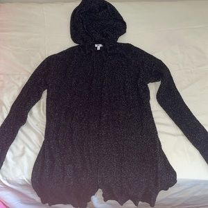 BP Speckled Long Hooded Cardigan